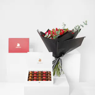 Abucci Chocolate Box | Amour Roses