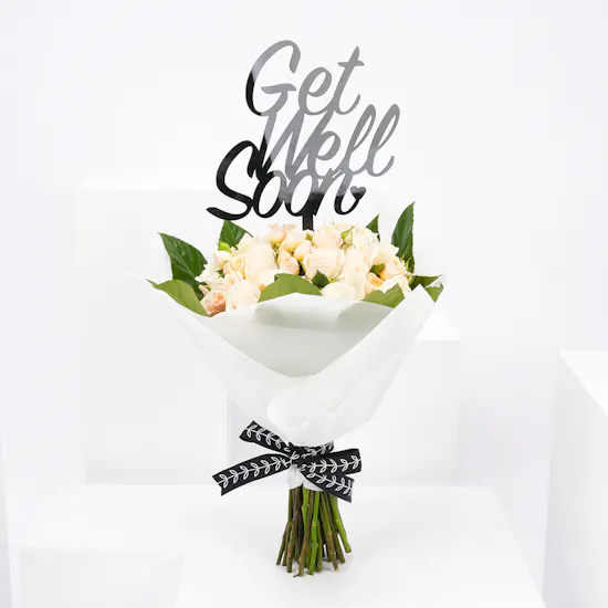 White Wellness Roses | White Wrap