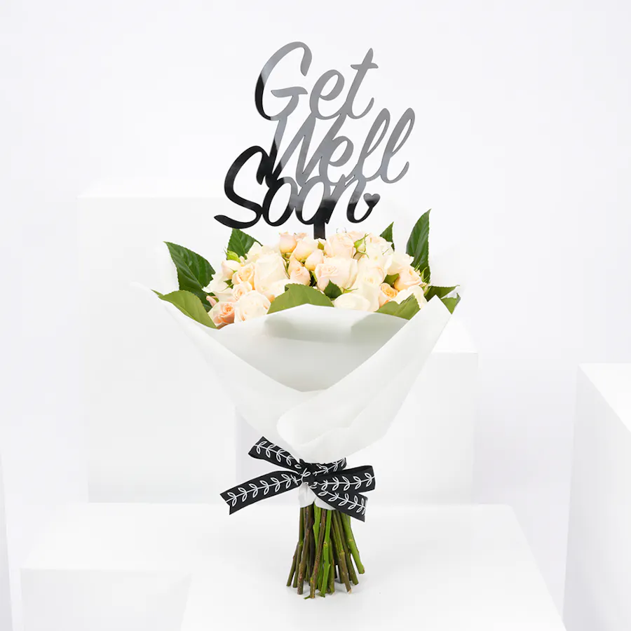 White Wellness Roses | White Wrap  1