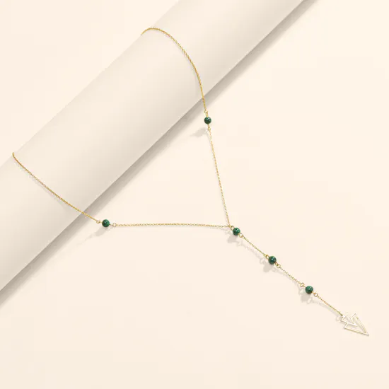 Siran by Iram Geometric Gold Chain Necklace