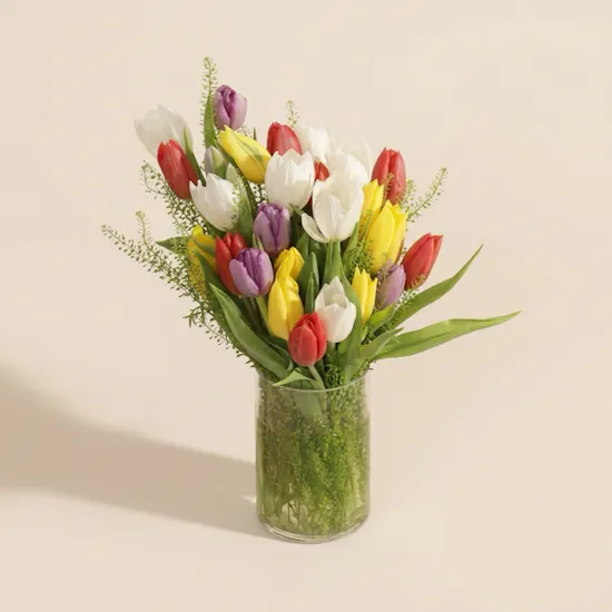 Exquisite Tulip Beauty Vase