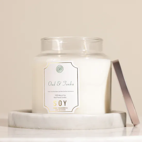 Soy Oud and Tonka Candle | 15 oz