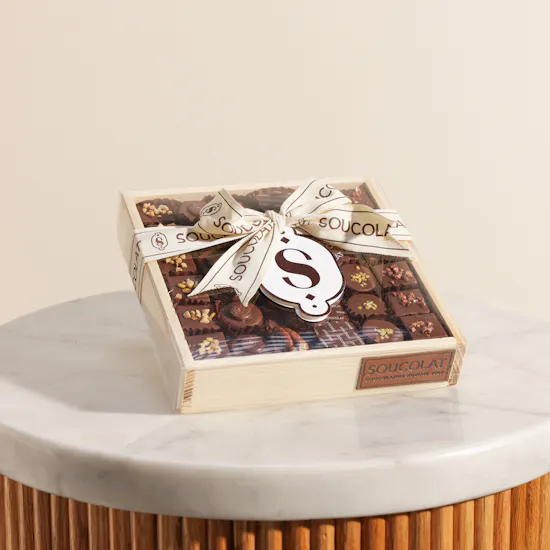 Soucolat Classic Chocolate Wood Tray