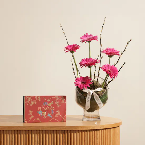 Floward Birdsong Chocolate Box | Dreamy Flower Vase