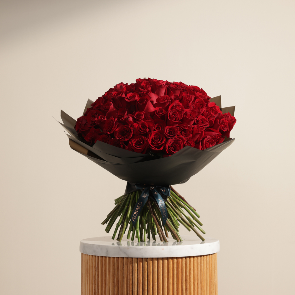 The 100 Red Rose Showstopper Bouquet
