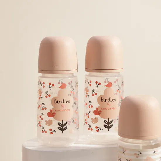 Suavinex Pink Birdies Newborn Essentials Set