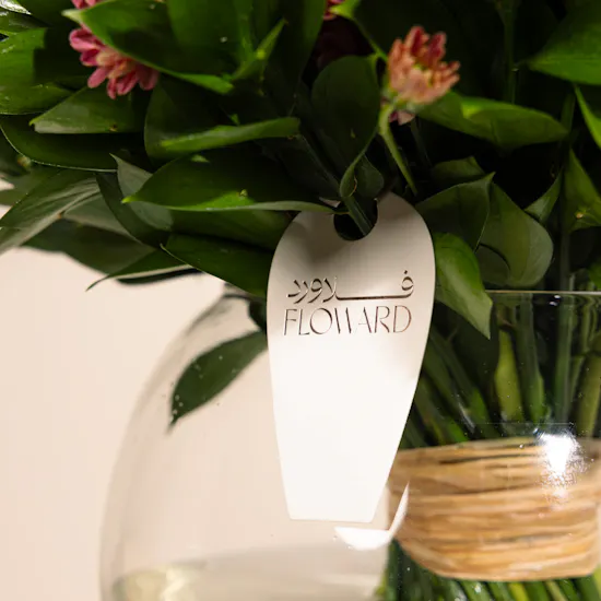 Orange Blooms Vase