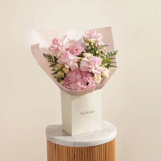 Pink Aura Flower Bouquet