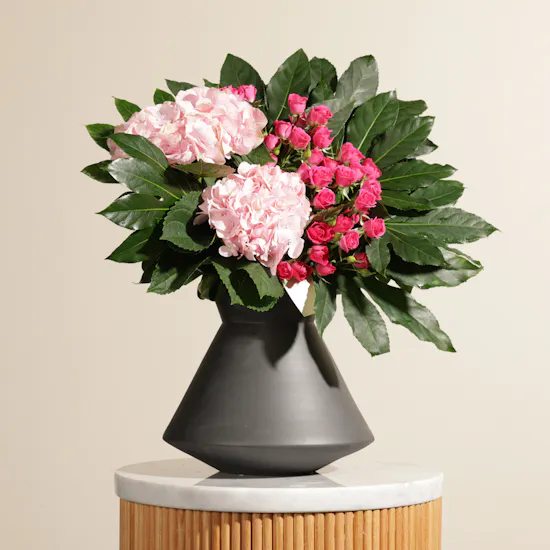 Pink Joy Garden Flowers Vase