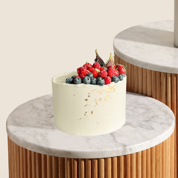 Erzulie Cakes White Chocolate and Berries Cake | White Rose Box