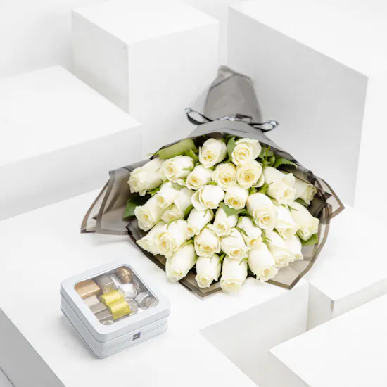 Patchi 250g Chocolate Box | White Roses