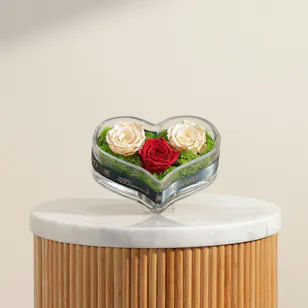 Timeless Love Preserved Rose Vase