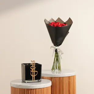 Nine Eshq Scented Candle | Elegance Flowers Arrangement