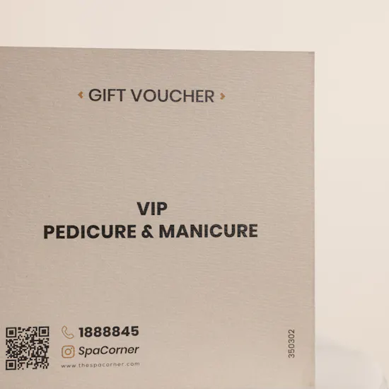 Spa Corner VIP Pedicure and Manicure Men’s Voucher