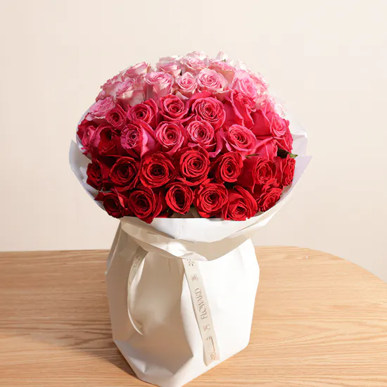 Gradient Roses Bouquet