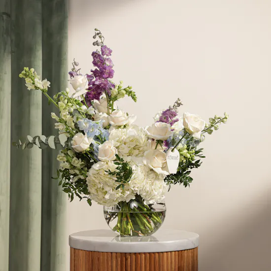 Charming Delphinium Vase