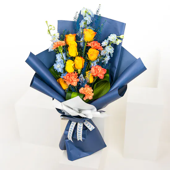 Radiant Success | Blue Wrap