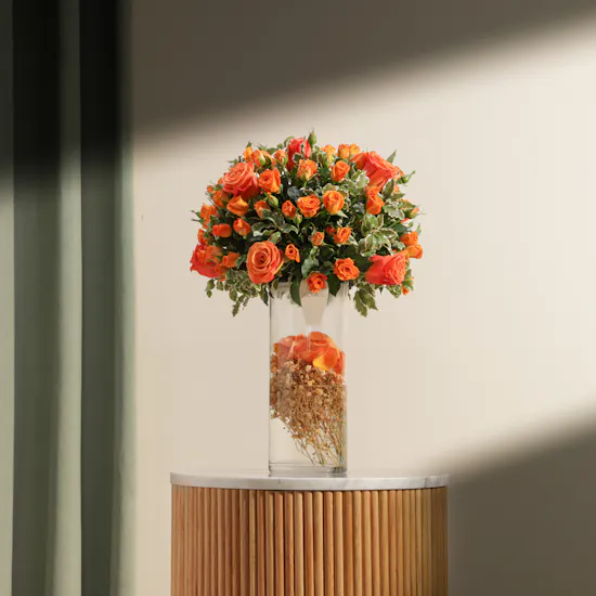 Orange Mandarin Vase