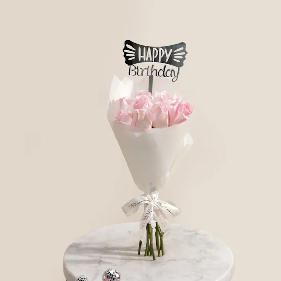 Floward Mixed Disco Balls Cupcakes | Happy Birthday Flower Bouquet
