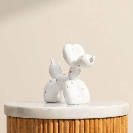 Nno Pebbles White Dotted Pink Vase