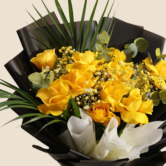 Golden Mood Flower Bouquet