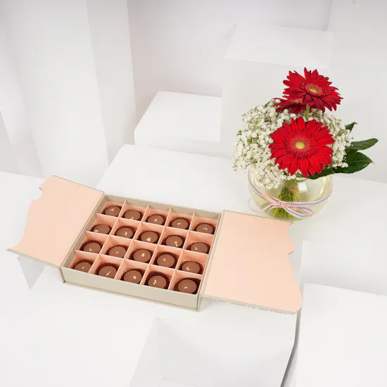 Floward Caramel Chocolate Box | Joy Vase
