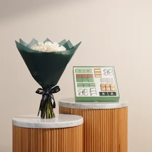 Patchi Chocolate Box | Majestic Flowers Bouquet 
