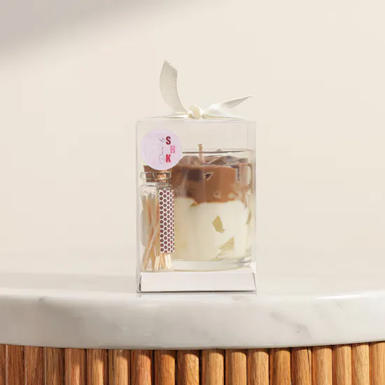 Done By SHK Small Spanish Latte Candle