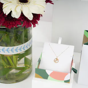 Miss L Capricorn Zodiac Sign Gold Necklace | Delight Vase