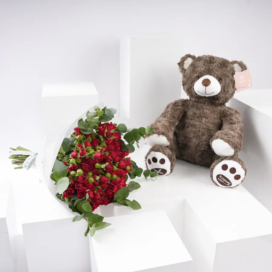 Brown Teddy Bear | Nectar of Roses 1