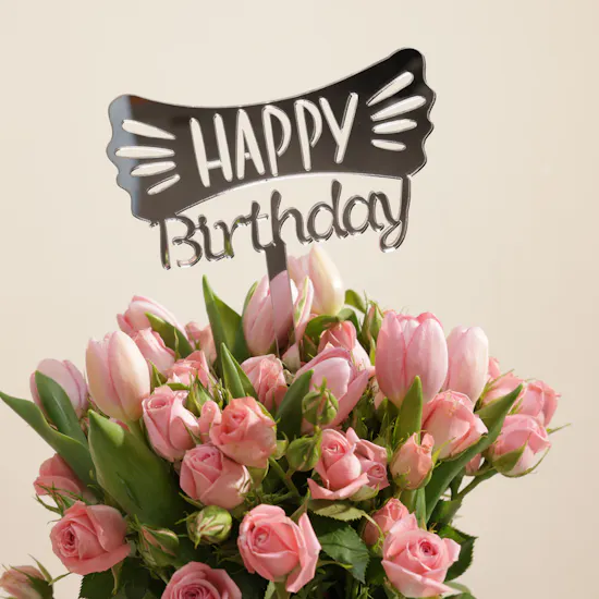 Radiance of the Birthday Flowers Vase