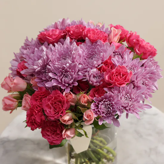 Floward Chocolate Blueberry Birthday Cake | Glam Flower Vase