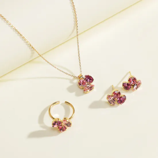 Caroline Svedbom Pink Combo Jewelry Set