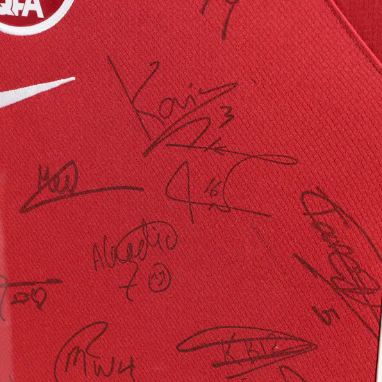 Qatar National Team World Cup 2022 Edition Squad Signed T-Shirt