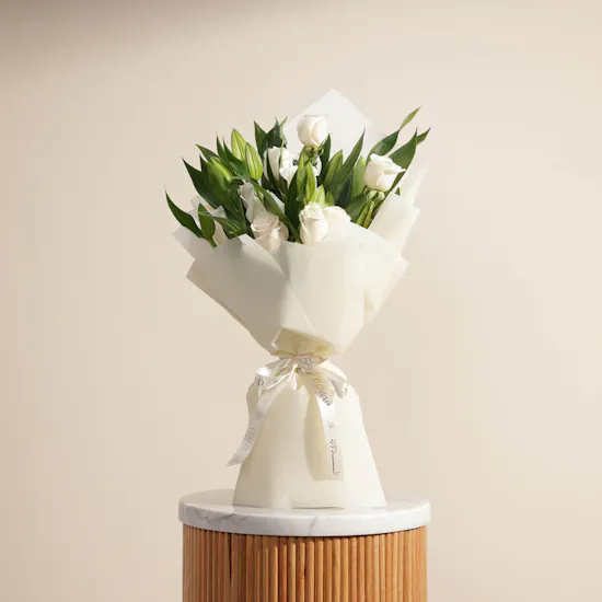 Blissful White | White Wrap
