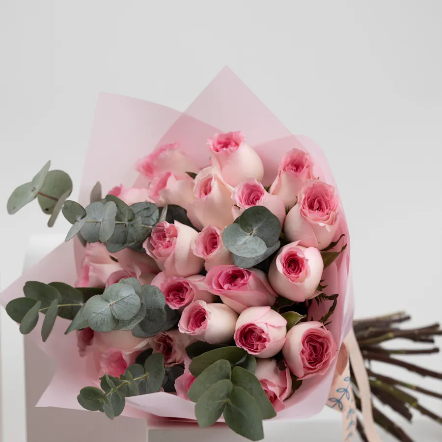 Cow Soft Baby Toy | Pink Roses 4