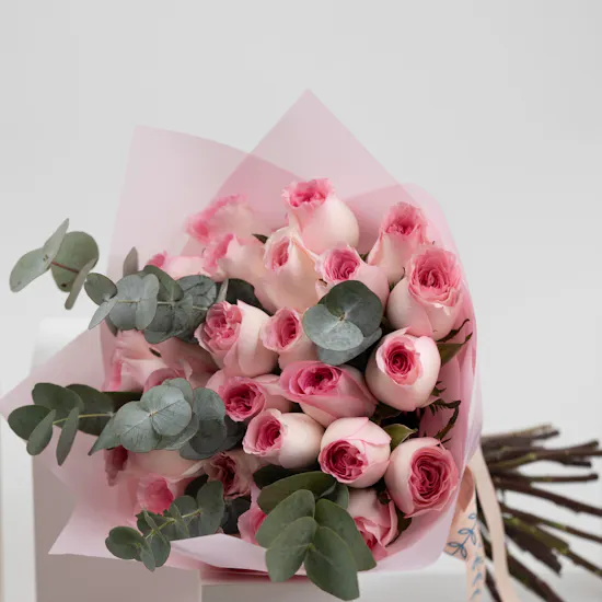 Cow Soft Baby Toy | Pink Roses