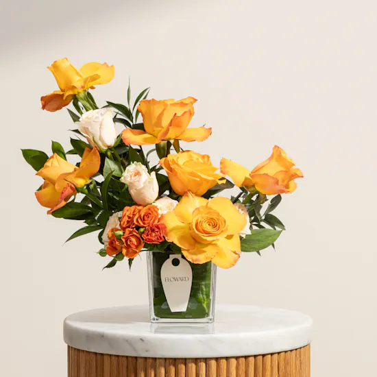 Sweet Embrace Roses Vase