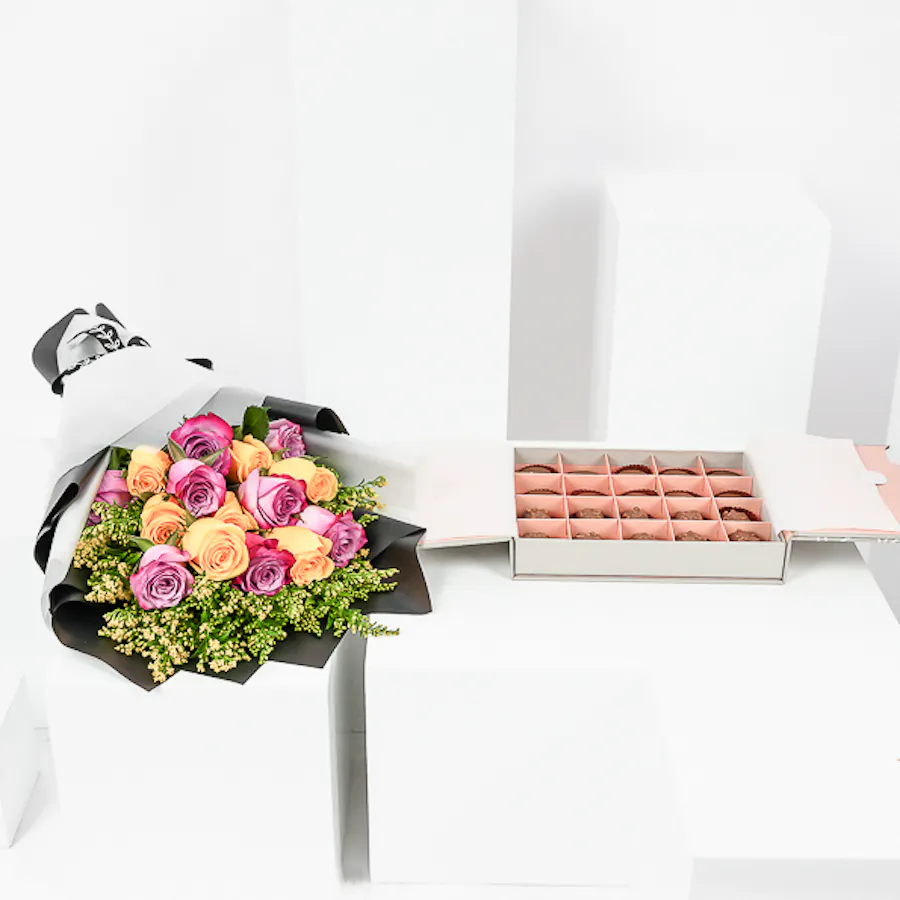 Floward Small Mixed Chocolate Box | Radiant Roses 4