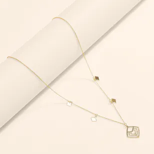 Siran By Iram Spider Chain Gold Necklace