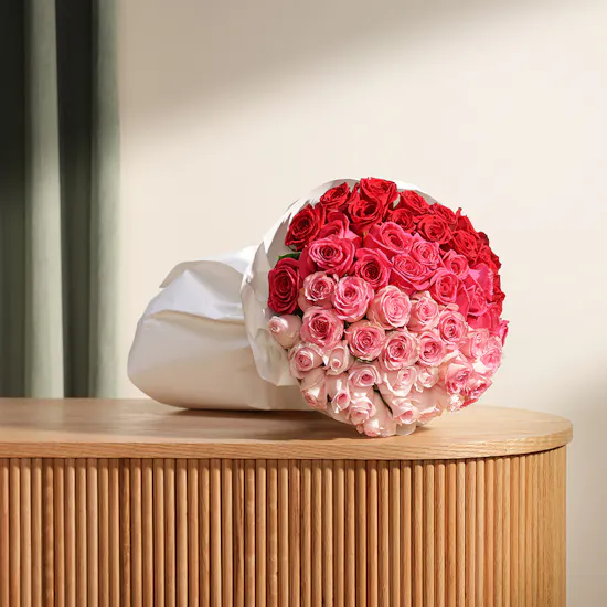 Gradient Roses Bouquet