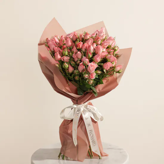 Delicate Baby Roses Bouquet | 25 Flowers