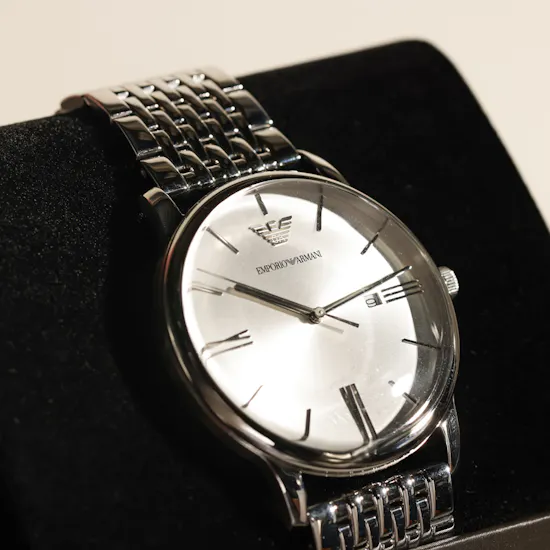 Emporio Armani Men's Silver Stainless Steel Watch