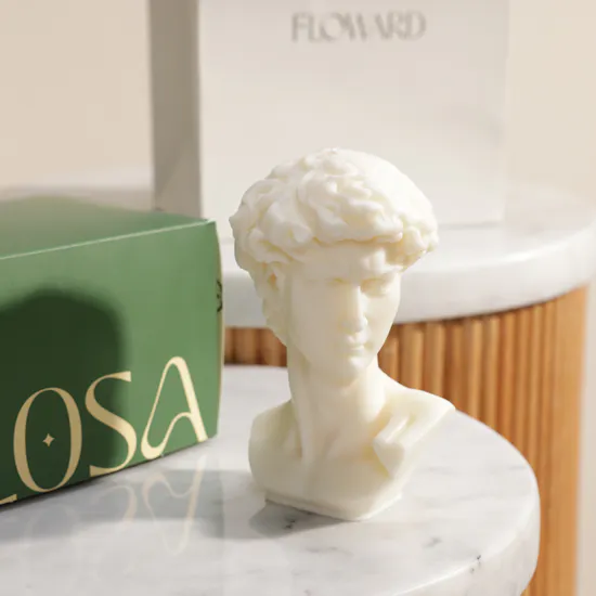 Melosa David White Candle | Refined Elegance Bouquet