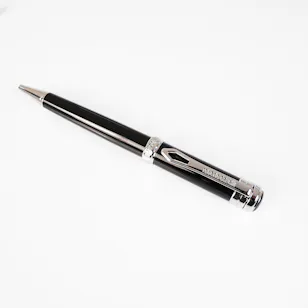 Roberto Cavalli Writing Pen | Silver Color & Black Lacquer Roberto Cavalli Writing Pen | Silver Color & Black Lacquer