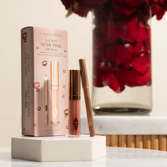 Charlotte Tilbury Glossy Lip Duo | Romance Flowers