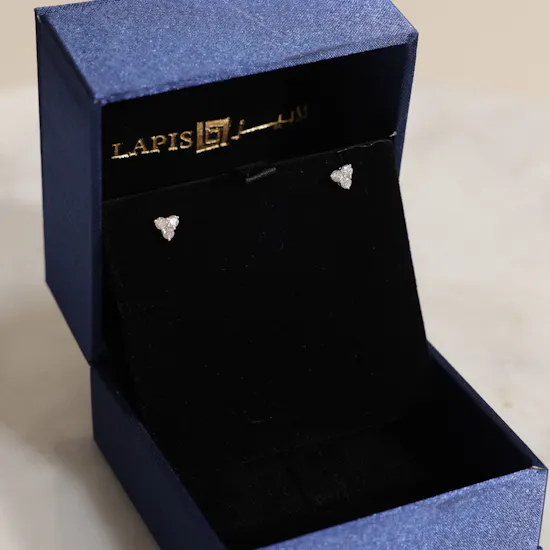 Lapis Diamond Earrings