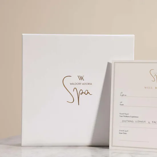 Waldorf Astoria Spa Soothing Vitamin K Facial Gift Voucher