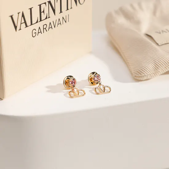 Valentino Garavani Gold-Tone VLogo Signature Earrings