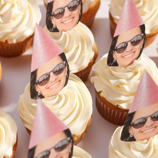 NQ's Bakery Personalized with Photo Cupcakes